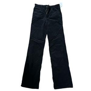 Black Velvet, wide leg, J Brand pants, size 27